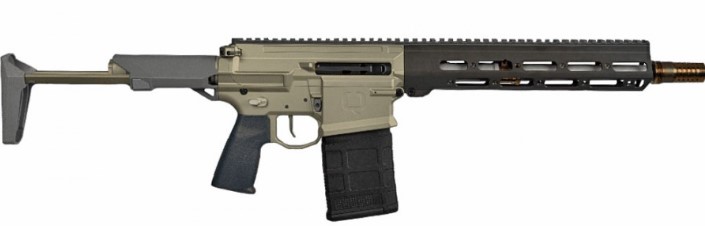 Q 8.6 BLK 12 IN 13 TWIST SBR GRAY ACCENTS BOOMBOX-86-12IN-SBR - Win Repeating Arms Promotion